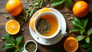 Remedio natural con agua de naranja y canela