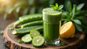Remedio natural con jugo de nopal