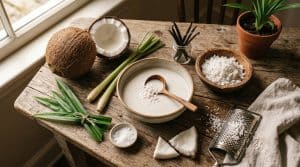 Remedio natural con leche de coco